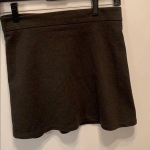 F21 charcoal short skirt